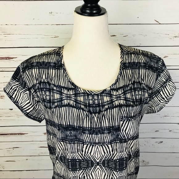 Anthropologie Paper Kite Aztec High-Low Blouse - Picture 2 of 6